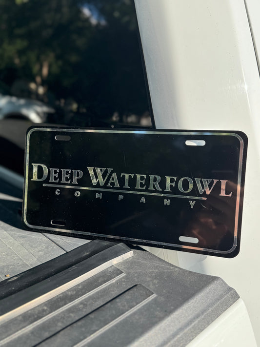 Logo Plate Black/Chrome