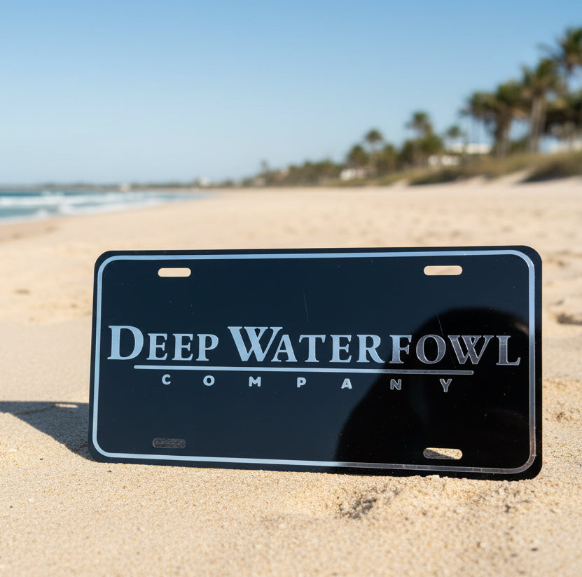 Logo Plate Black/Chrome