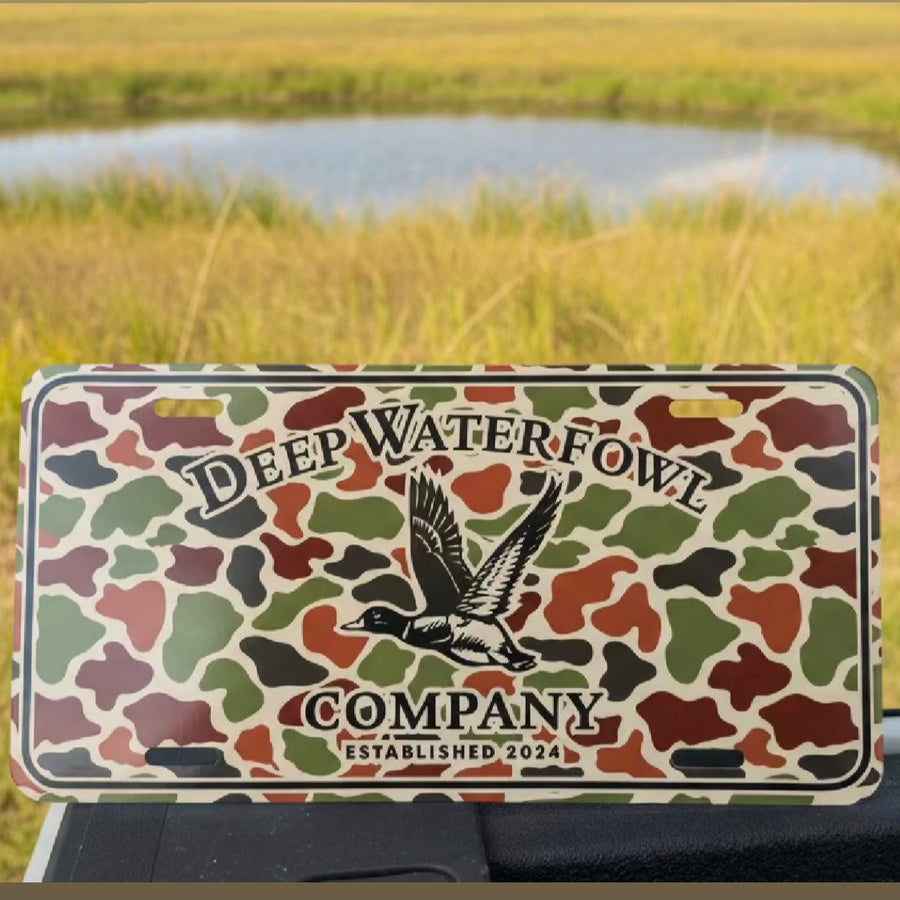 Duck Camo License Plate