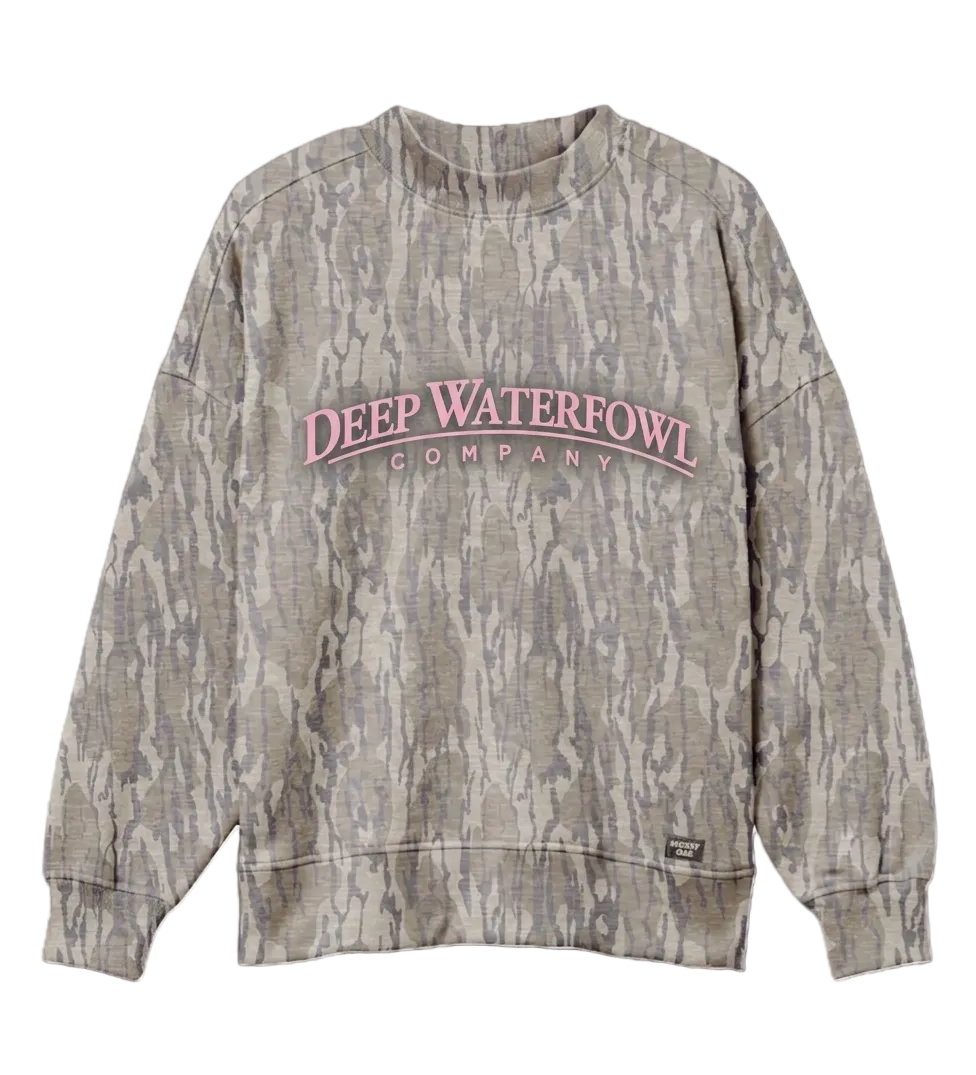 Mossy Oak Mock Neck | Light Pink  PRE ORDER SHIP OCTOBER