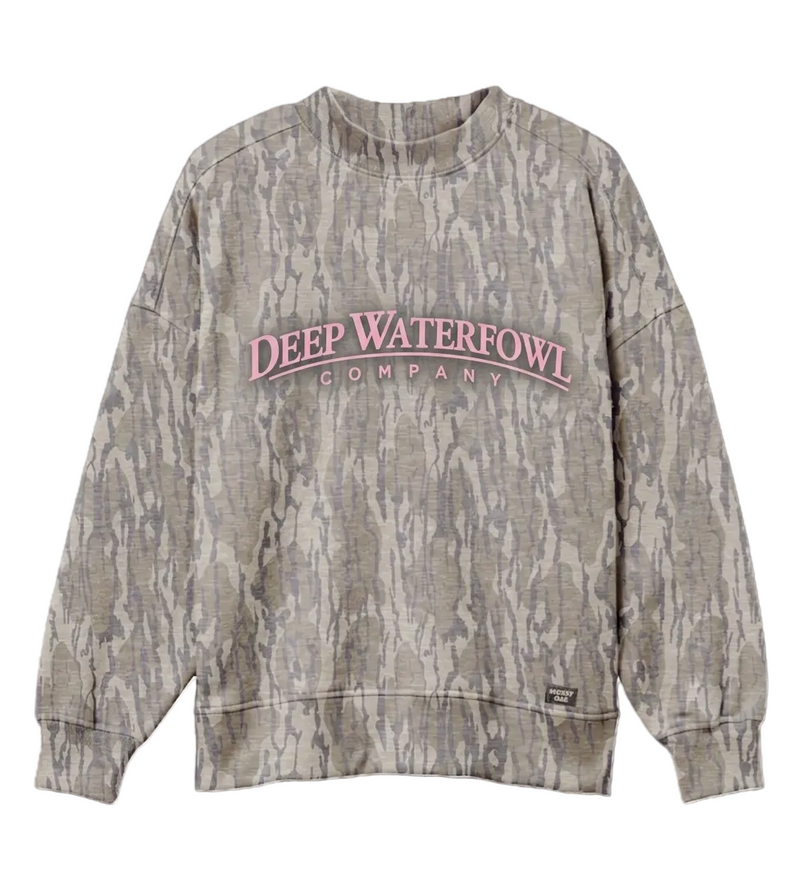 Mossy Oak Mock Neck | Light Pink  PRE ORDER SHIP OCTOBER
