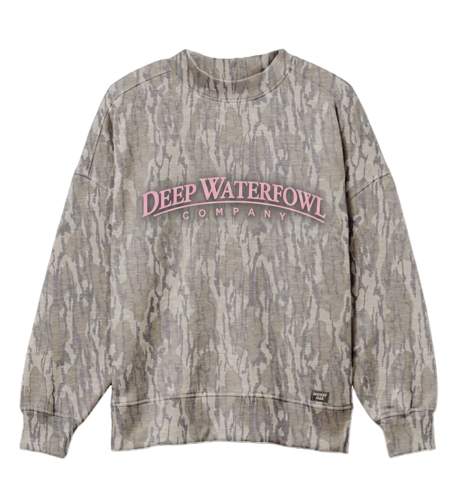 Mossy Oak Mock Neck | Light Pink  PRE ORDER SHIP OCTOBER